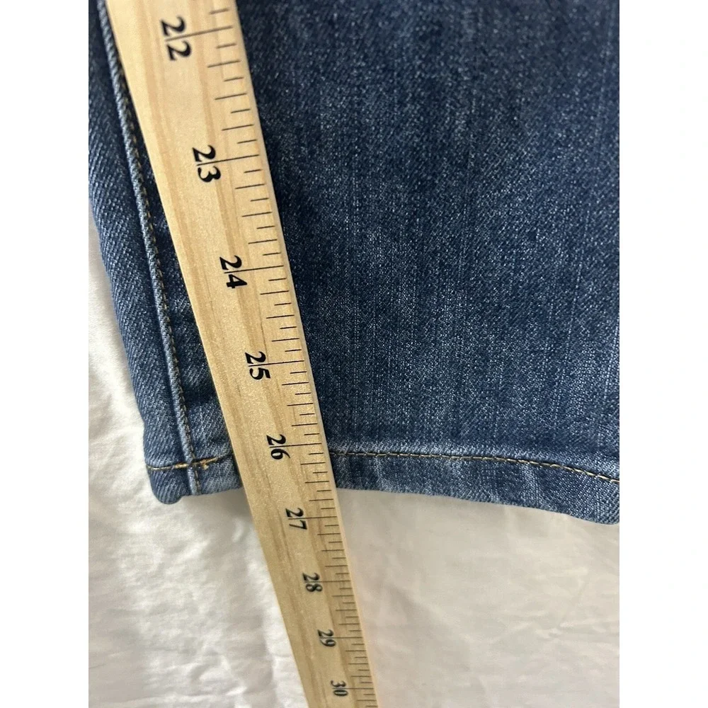 Michael Kors Izzy Skinny Jeans Dark Wash Blue Denim Petite 10P‎ Gold Hardware